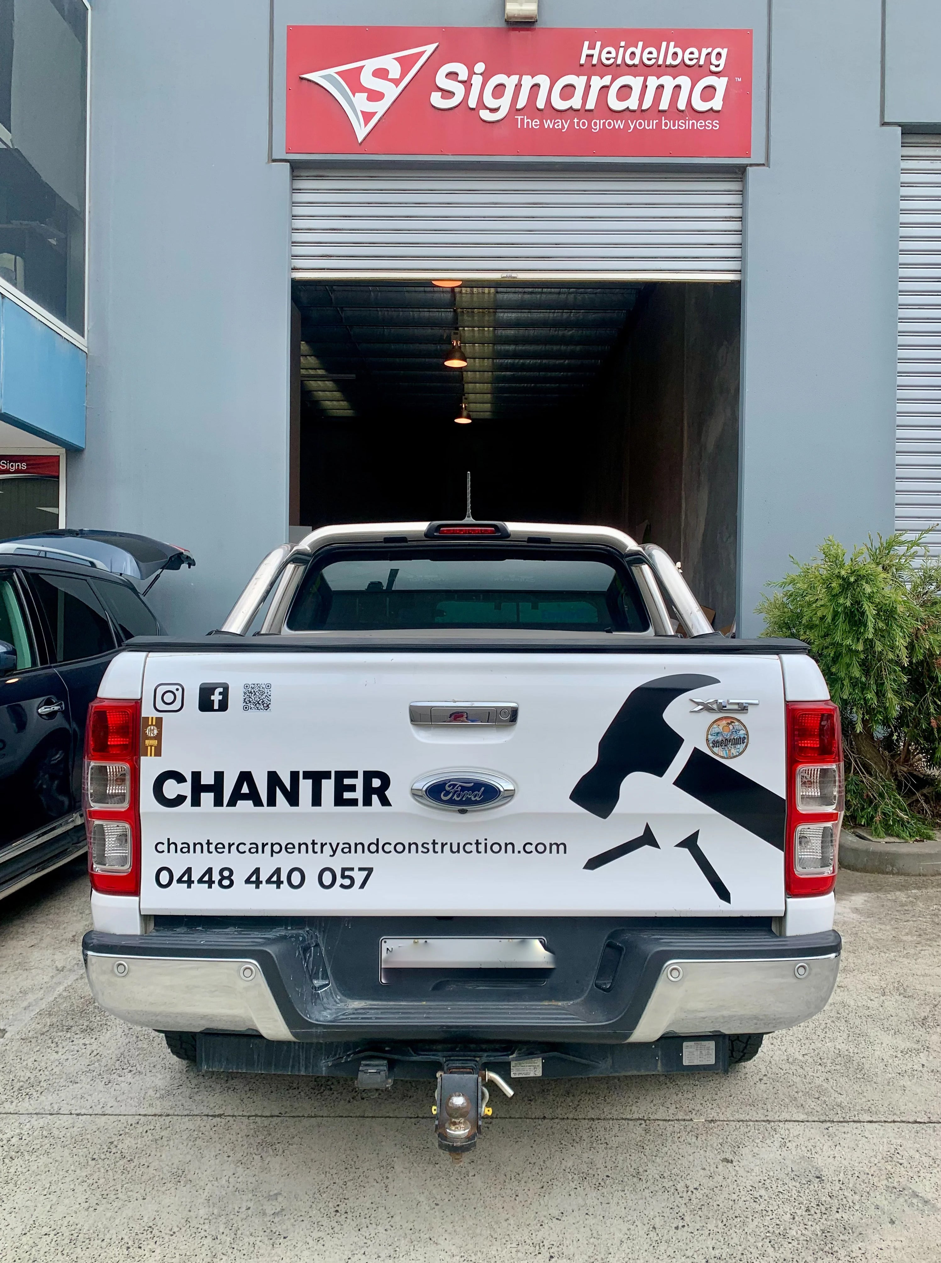 Vehicle Lettering - Chanter Carpentry and Construction - Melbourne VIC.