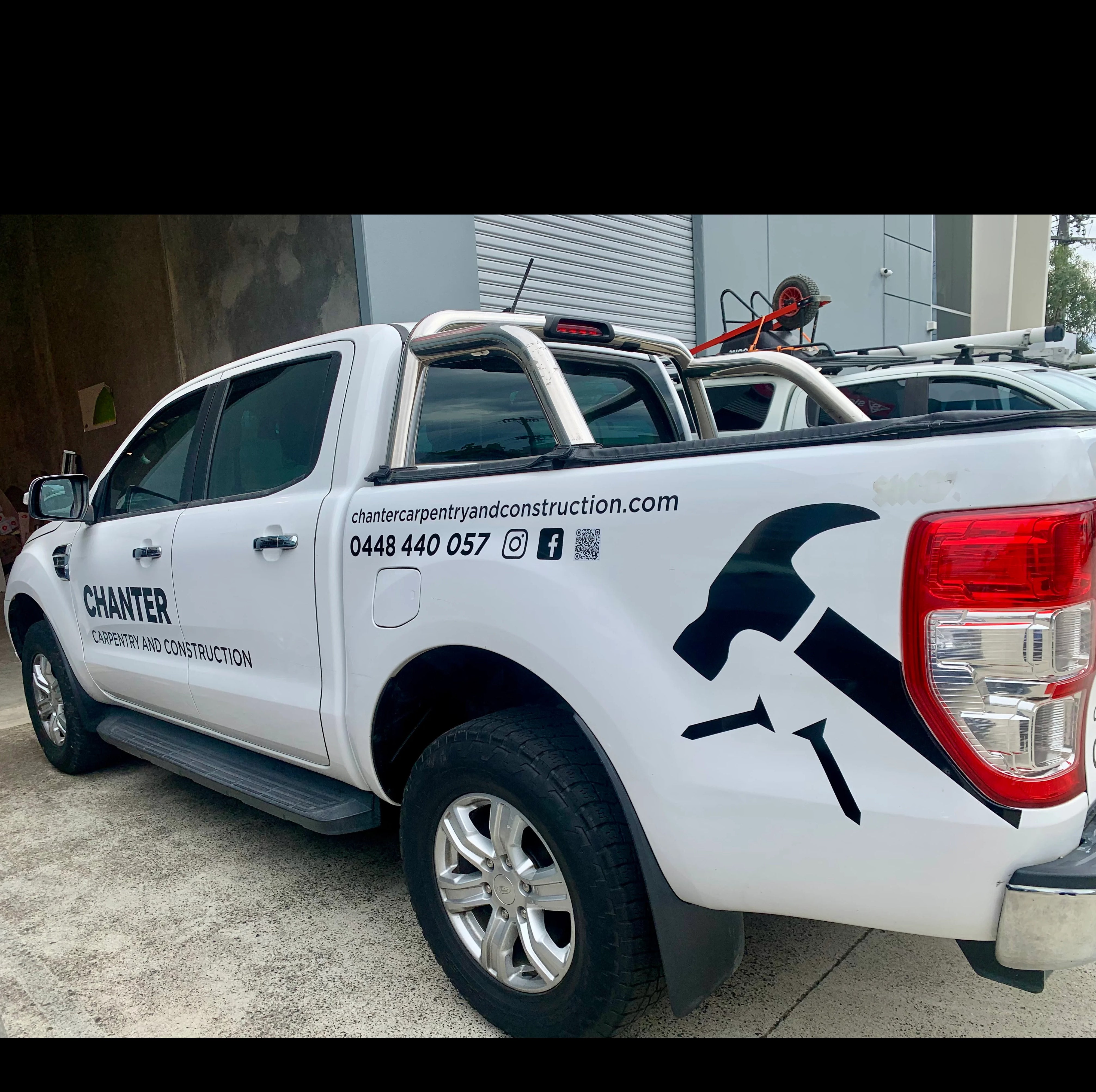 Vehicle Lettering - Chanter Carpentry and Construction - Melbourne VIC.