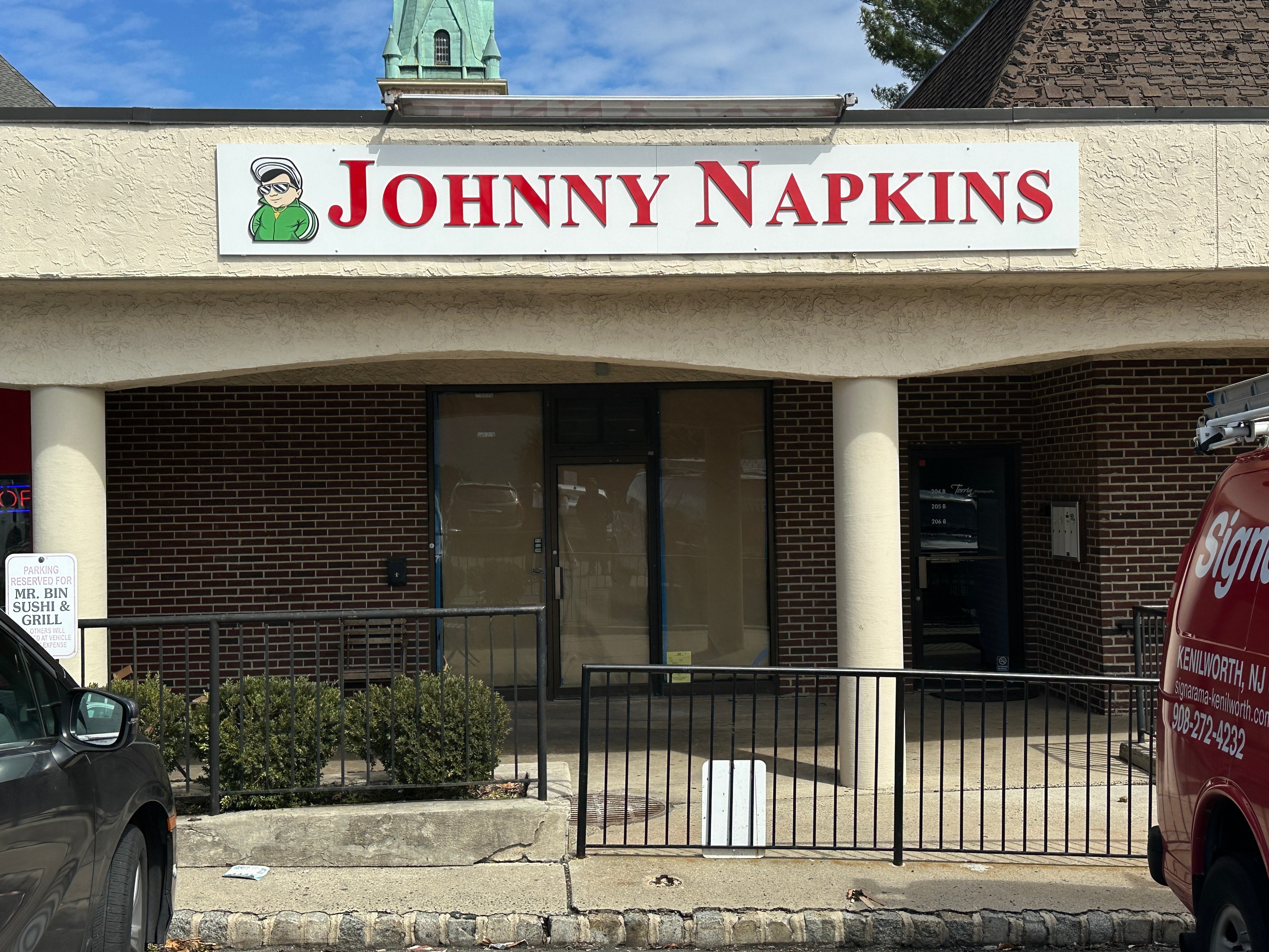 Johnny on the Spot with Signage