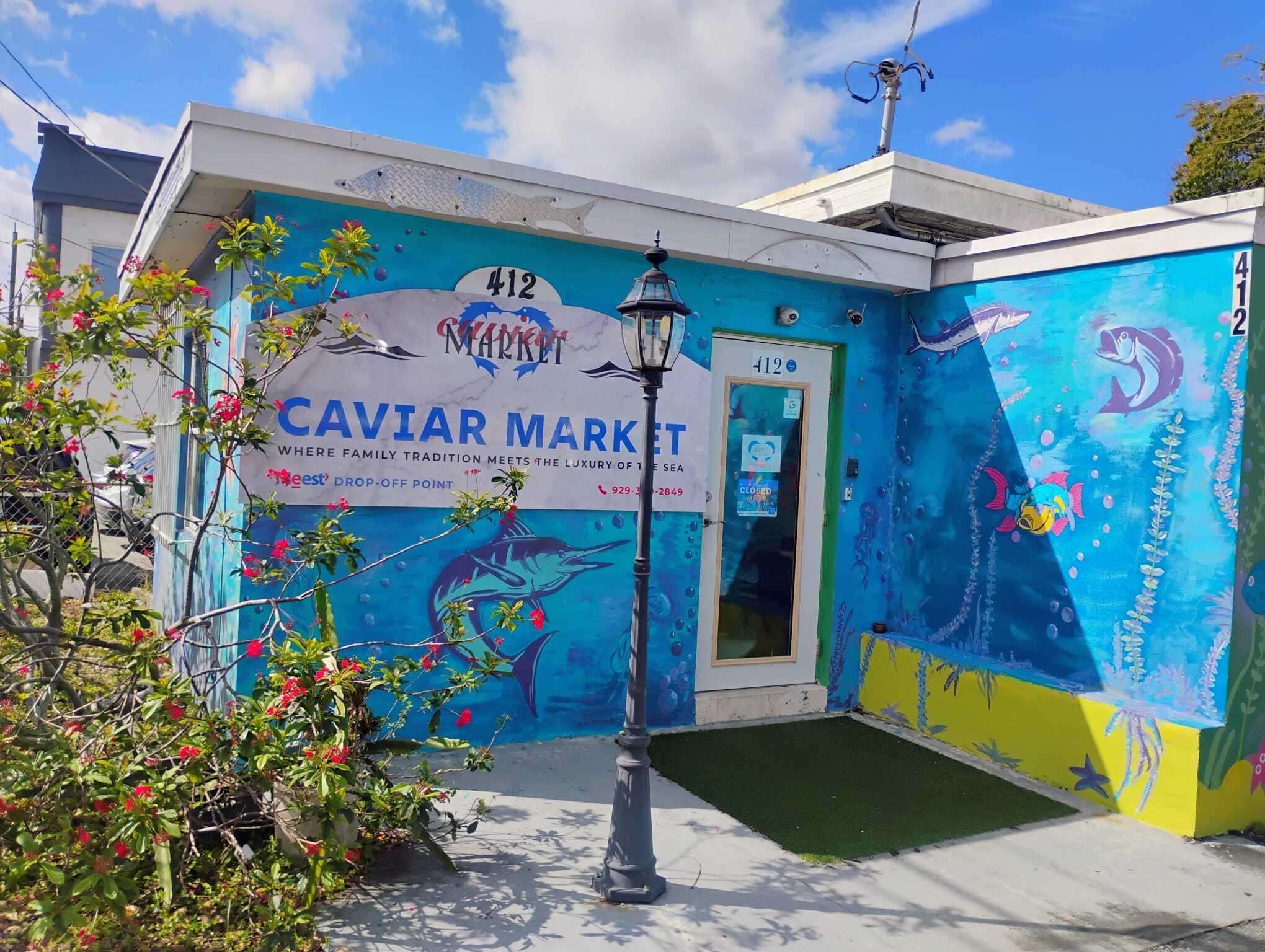Caviar Market – Exterior Metal Signage