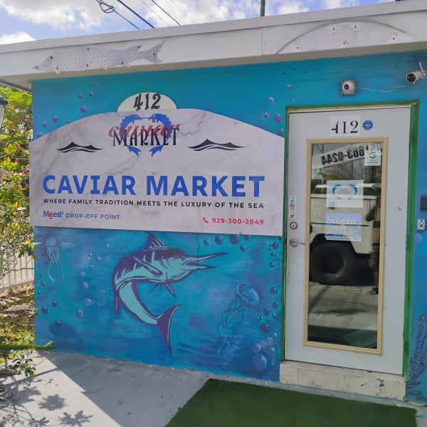 Caviar Market – Exterior Metal Signage