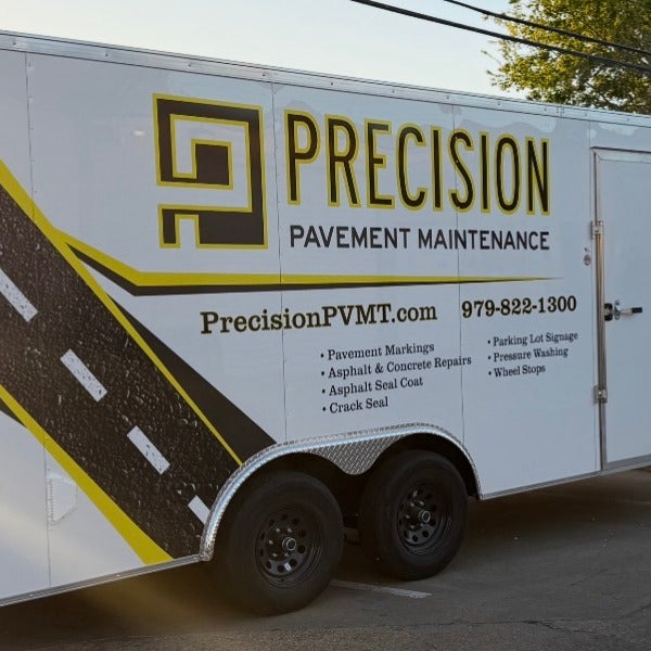 Precision Pavement Maintenance - trailer wrap
