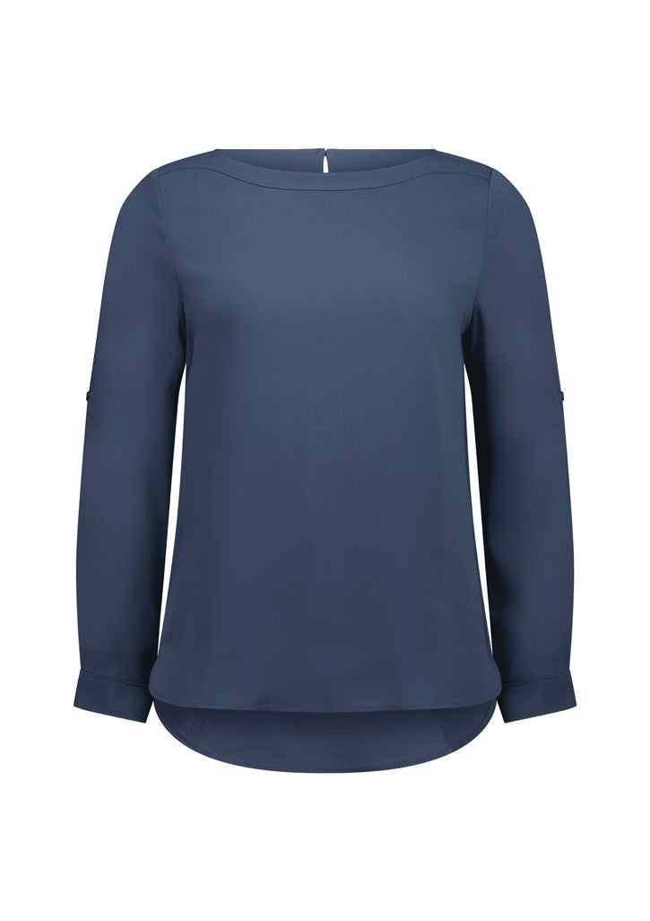 Ladies Madison Boatneck Blouse