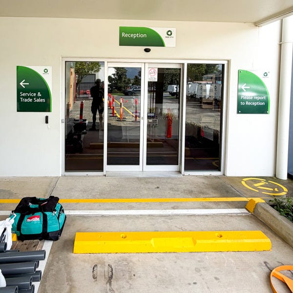 Signarama Springwood custom ACM panel signage produced for TRILITY, featuring durable aluminium composite material panels designed for industrial and commercial outdoor signage app...