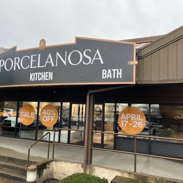 Spring Window Graphics for Retail Sales | Custom Storefront Window Decals - Porcelanosa, Bellevue, WA WA