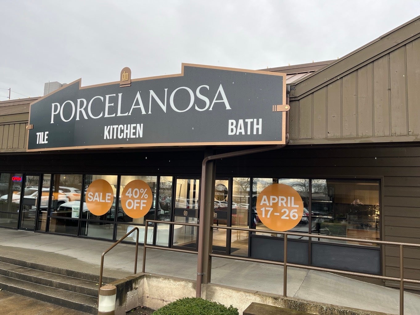 Spring Window Graphics for Retail Sales | Custom Storefront Window Decals - Porcelanosa, Bellevue, WA WA