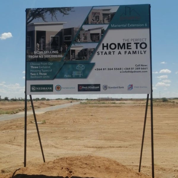 Property Advertisement Board for a Client