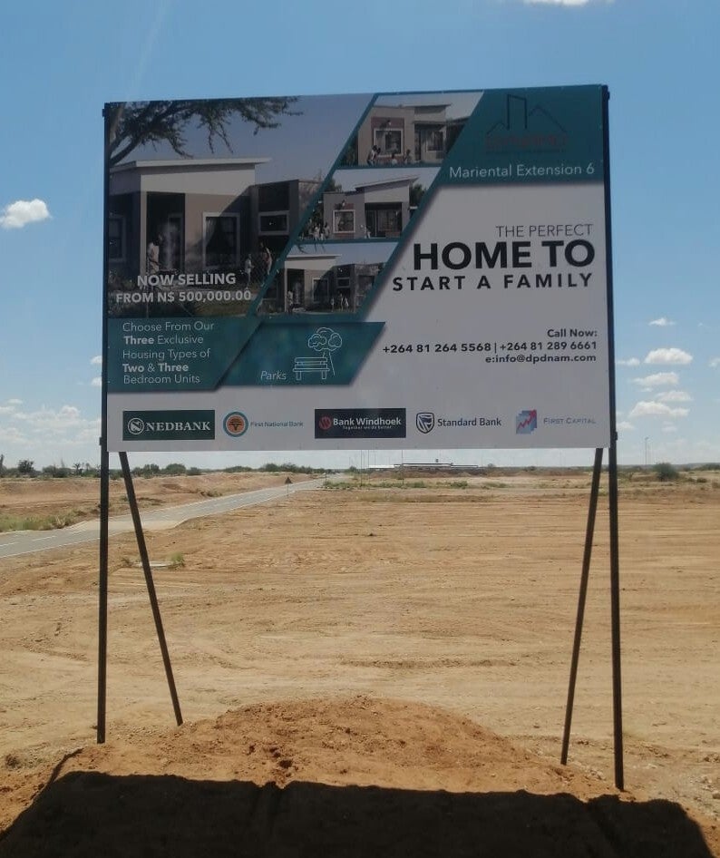Property Advertisement Board for a Client