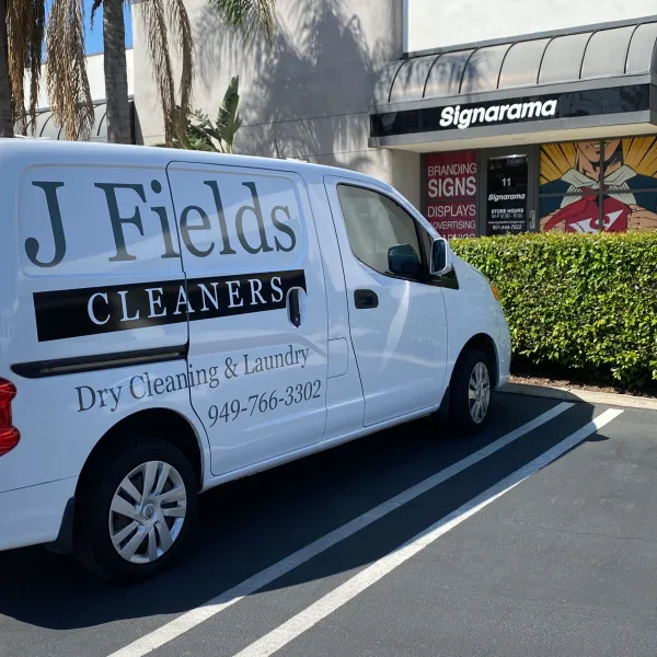 J Fields Cleaners Vehicle Graphics