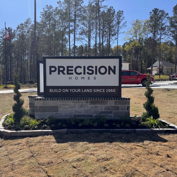 Custom Monument Signage For a Custom Home Builder