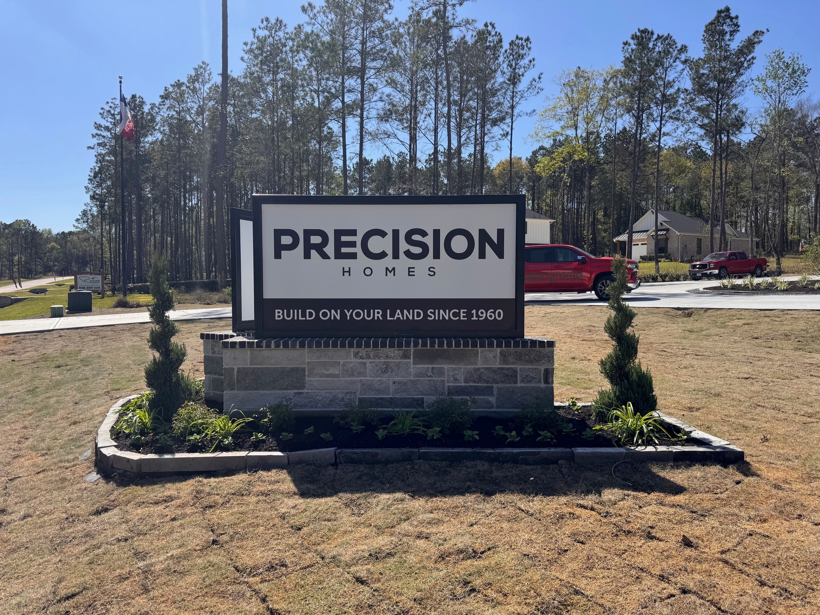 Custom Monument Signage For a Custom Home Builder