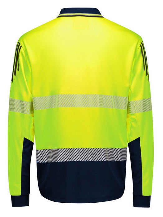 Hi Vis Flux Segmented Tape Long Sleeve Polo Men’s