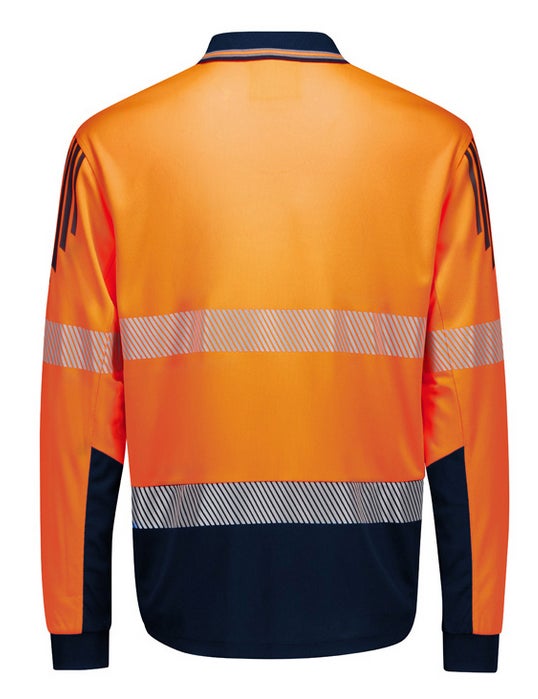 Hi Vis Flux Segmented Tape Long Sleeve Polo Men’s