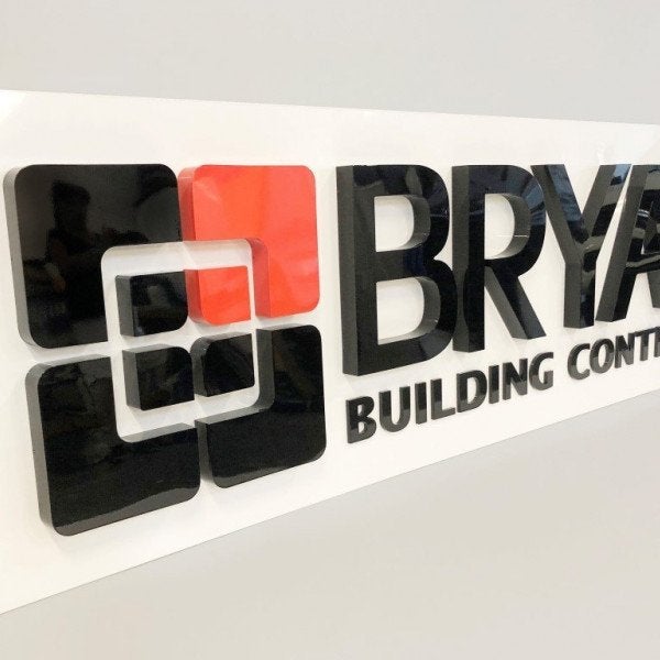 Bryant - 3D acrylic Fascia Sign