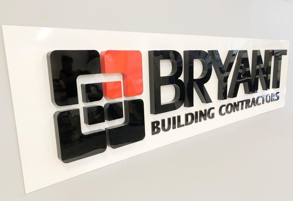 Bryant - 3D acrylic Fascia Sign