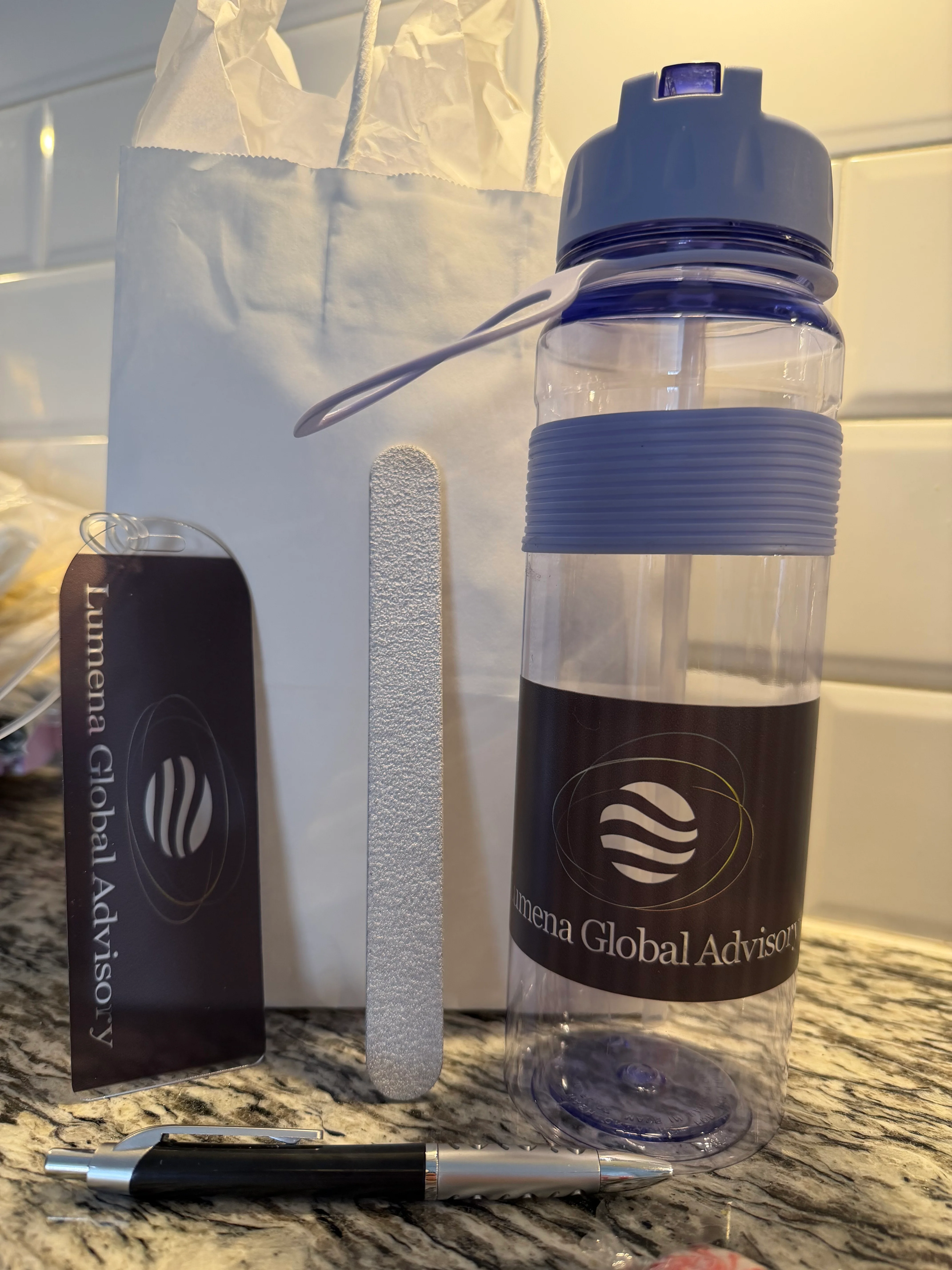 Custom Promotional Products Delivered in 24 Hours for Lumena Global Advisory Event in Orlando