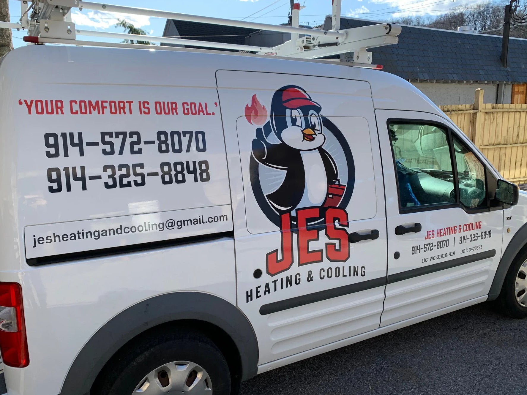 Vehicle Graphics for JES Heating & Cooling