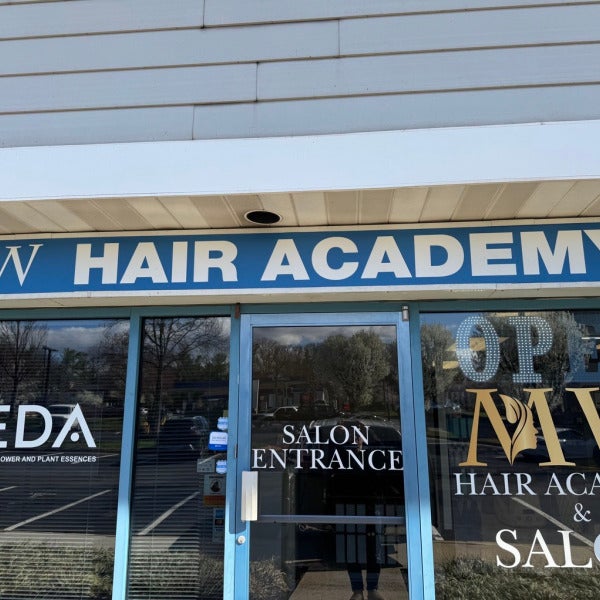 Light Box Sign Refacing in Sterling VA | MW Hair Academy Illuminated Sign Upgrade