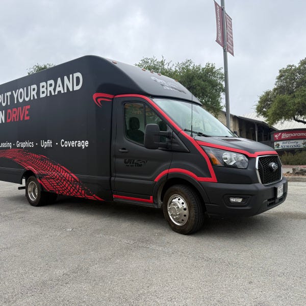 On the Move_Full Wrap_Tradeshow Vehicle_Front and Passenger