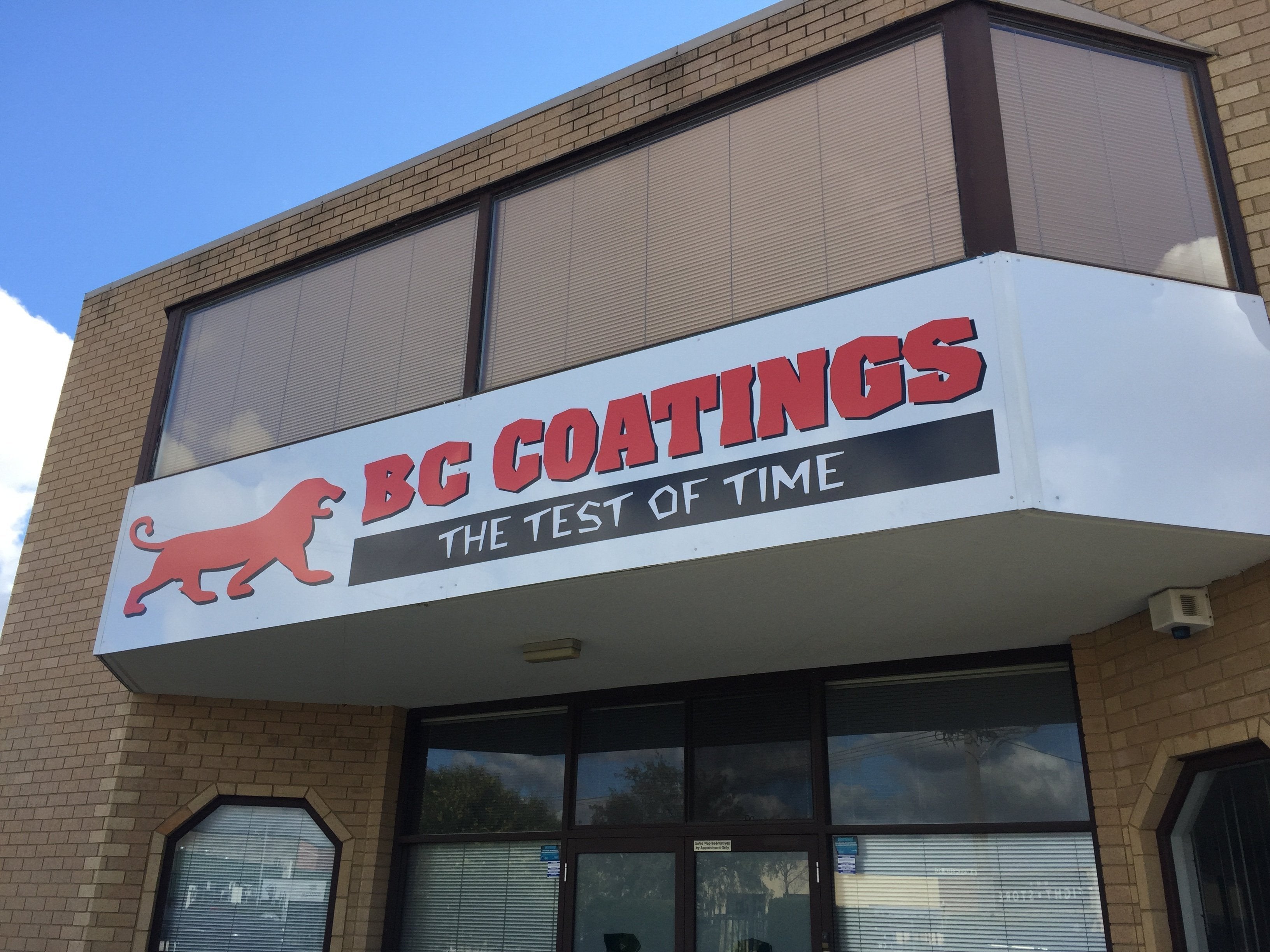 BC Coatings Fascia Signage