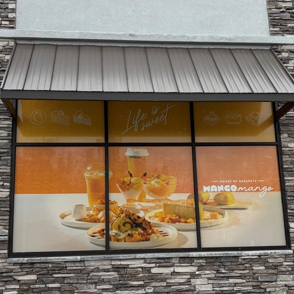 Mango Mango Window Perforation Window Vinyl
