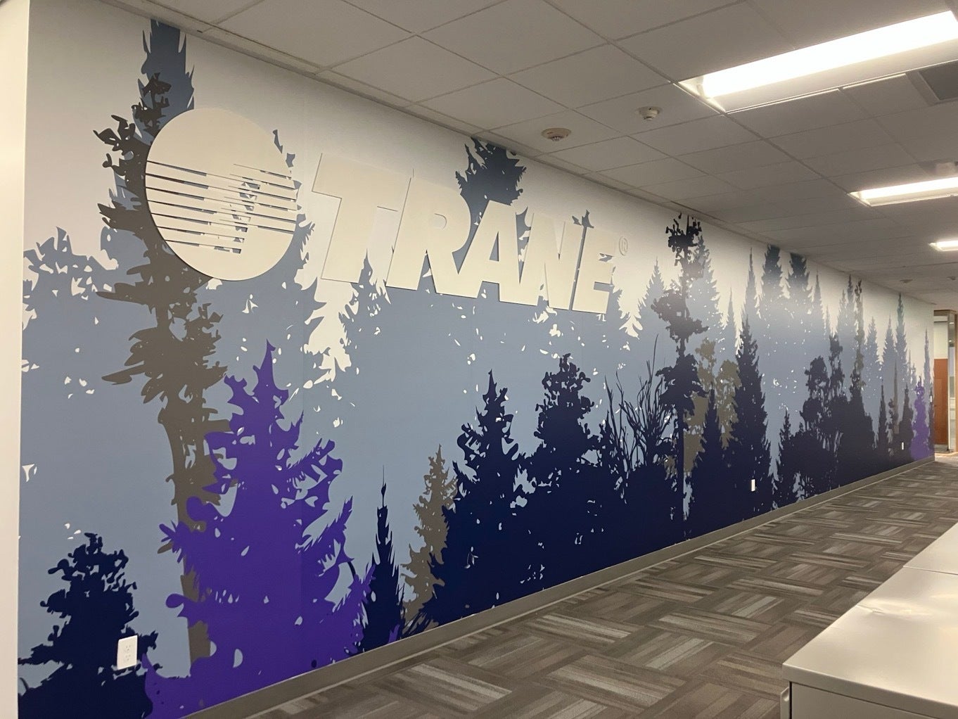 Custom Wall Graphics in Seattle: How Signarama Redmond Transformed Trane Technologies’ Office