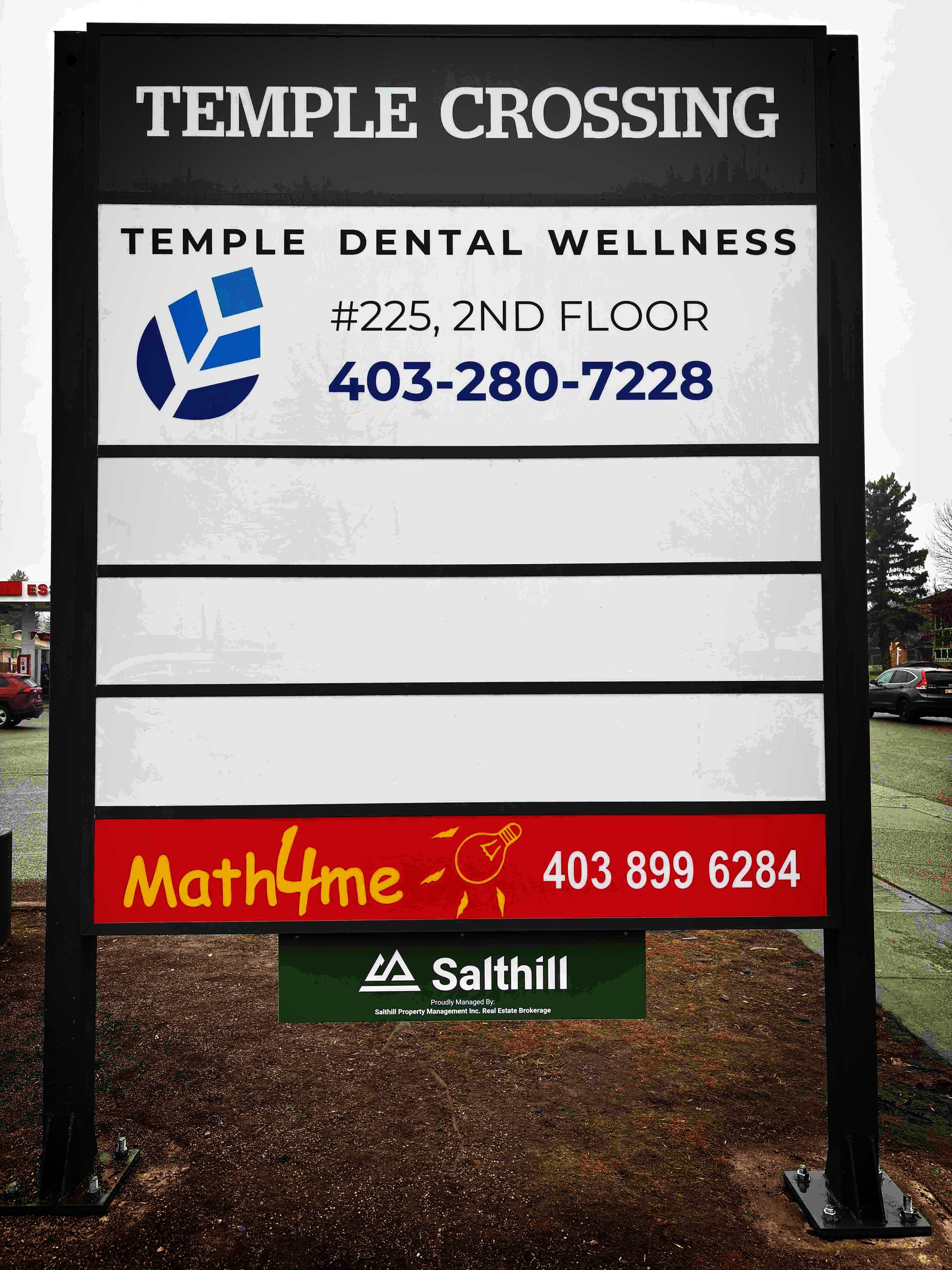 Temple Crossing - Pylon Sign Inserts
