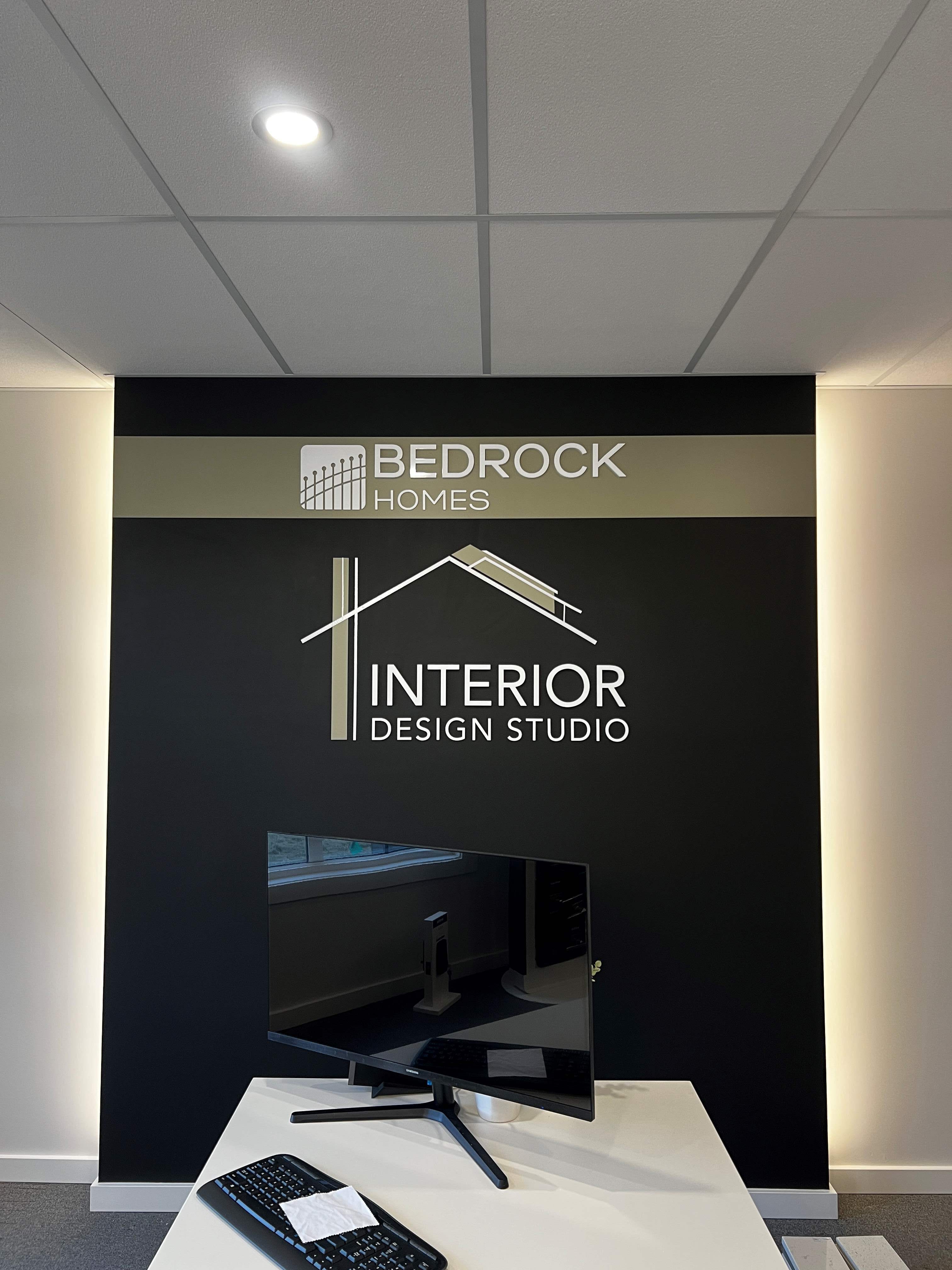 Bedrock Homes - Showroom Signs