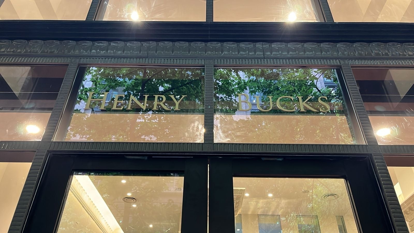 Great Signs for Henry Bucks Martin Place Flagship Store