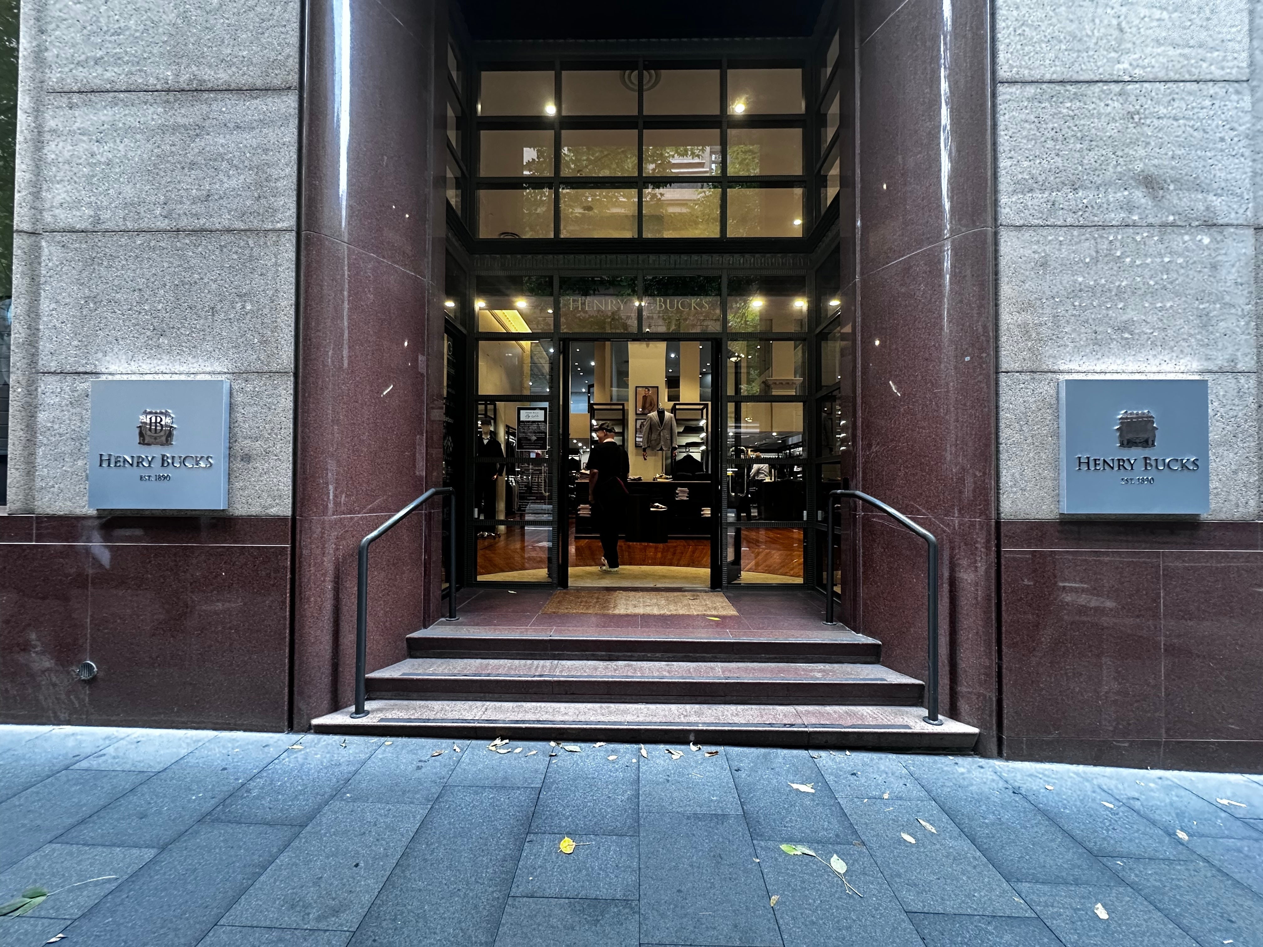 Great Signs for Henry Bucks Martin Place Flagship Store
