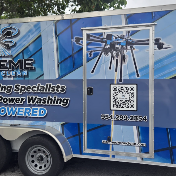 Turning Heads on the Road — A New Trailer Wrap for Xtreme Drone Clean