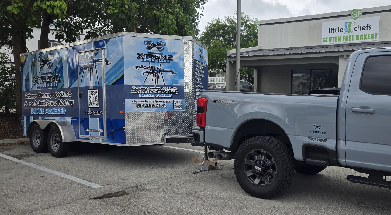 Turning Heads on the Road — A New Trailer Wrap for Xtreme Drone Clean