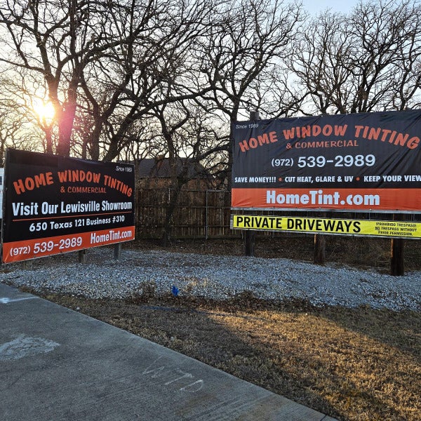 Enhancing Home Tint’s Brand with Professional Outdoor Banners