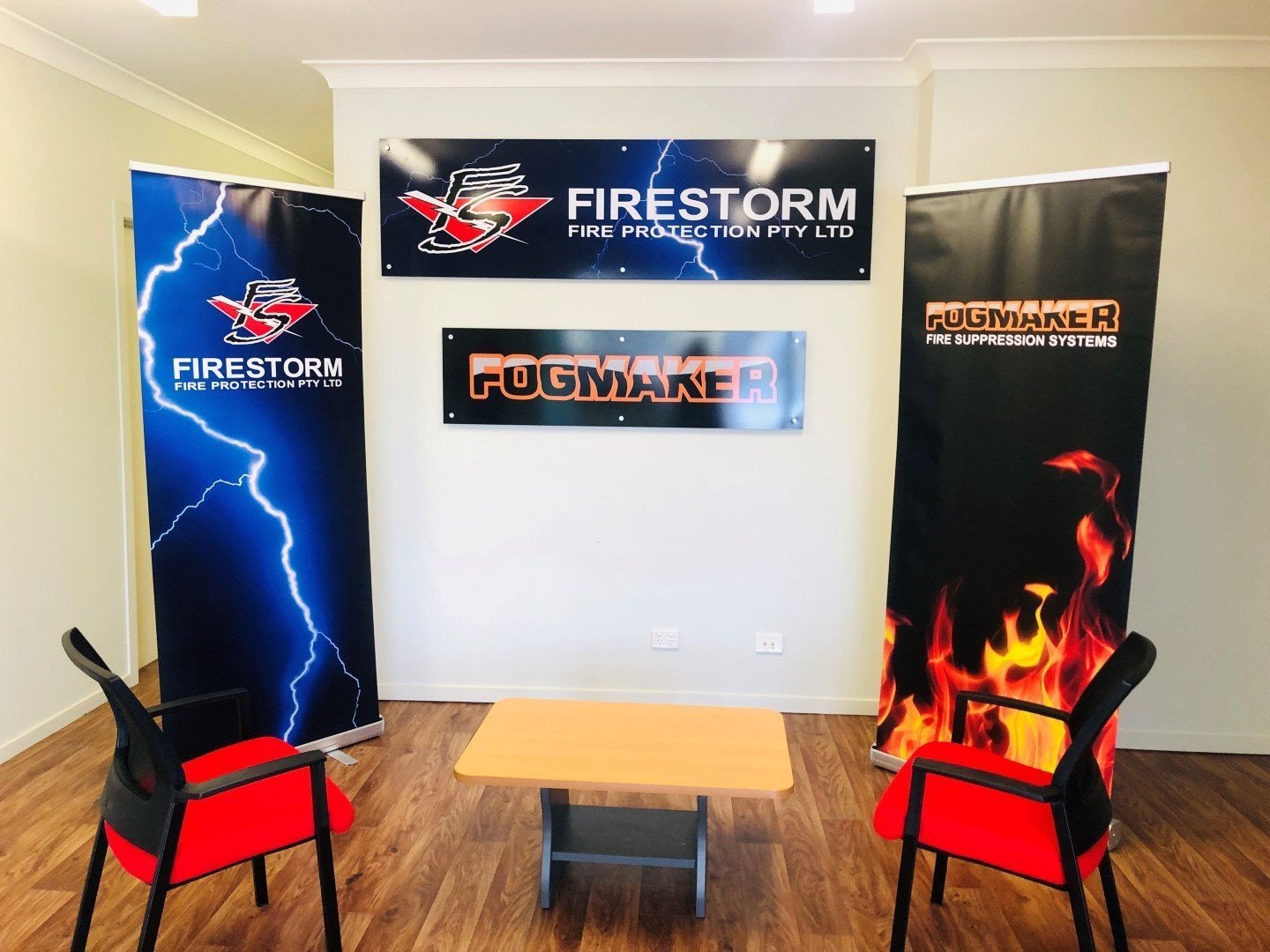 Firestorm Reception Signs