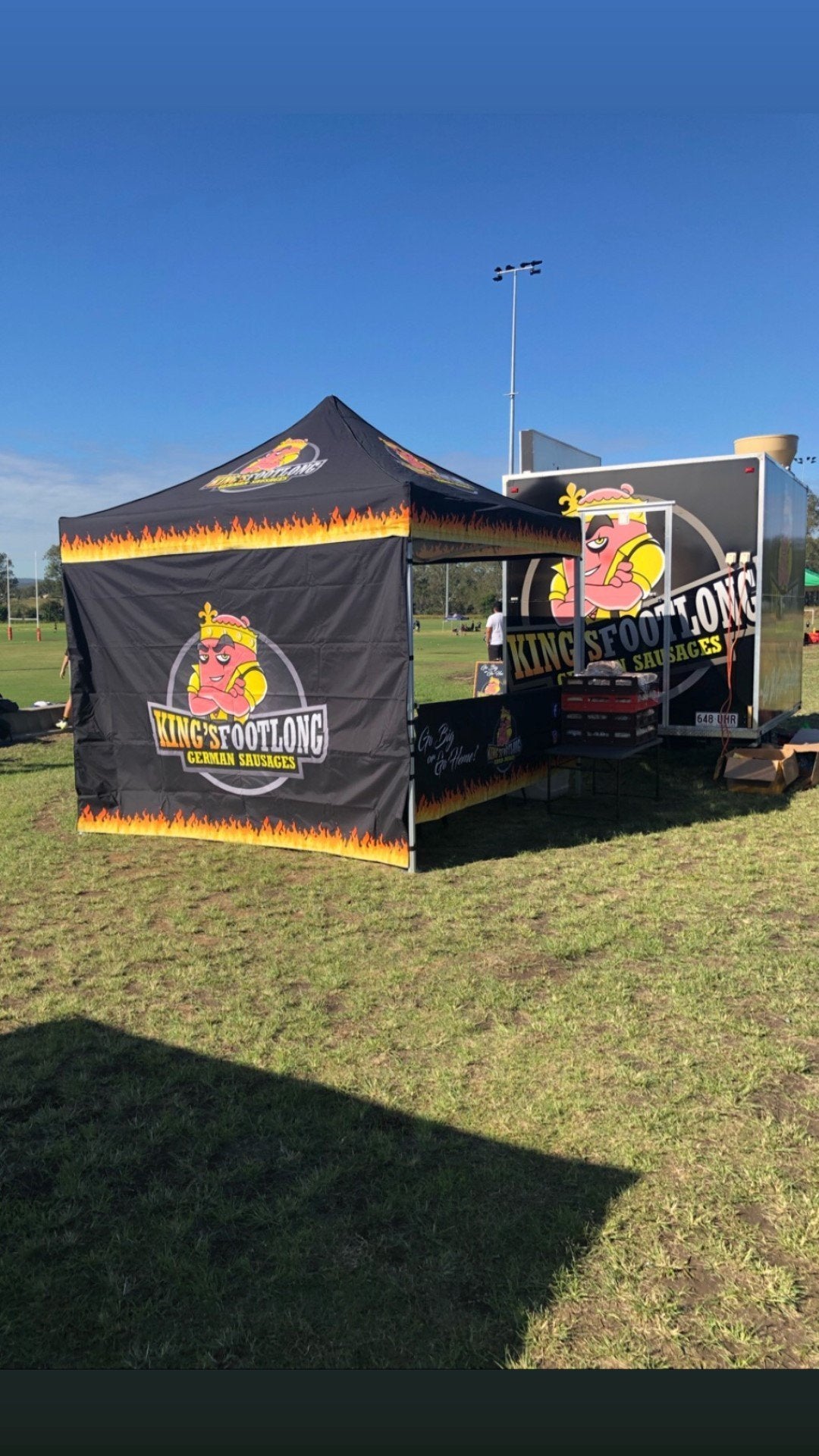 King's Foot-Long German Sausages - Branded Marquee