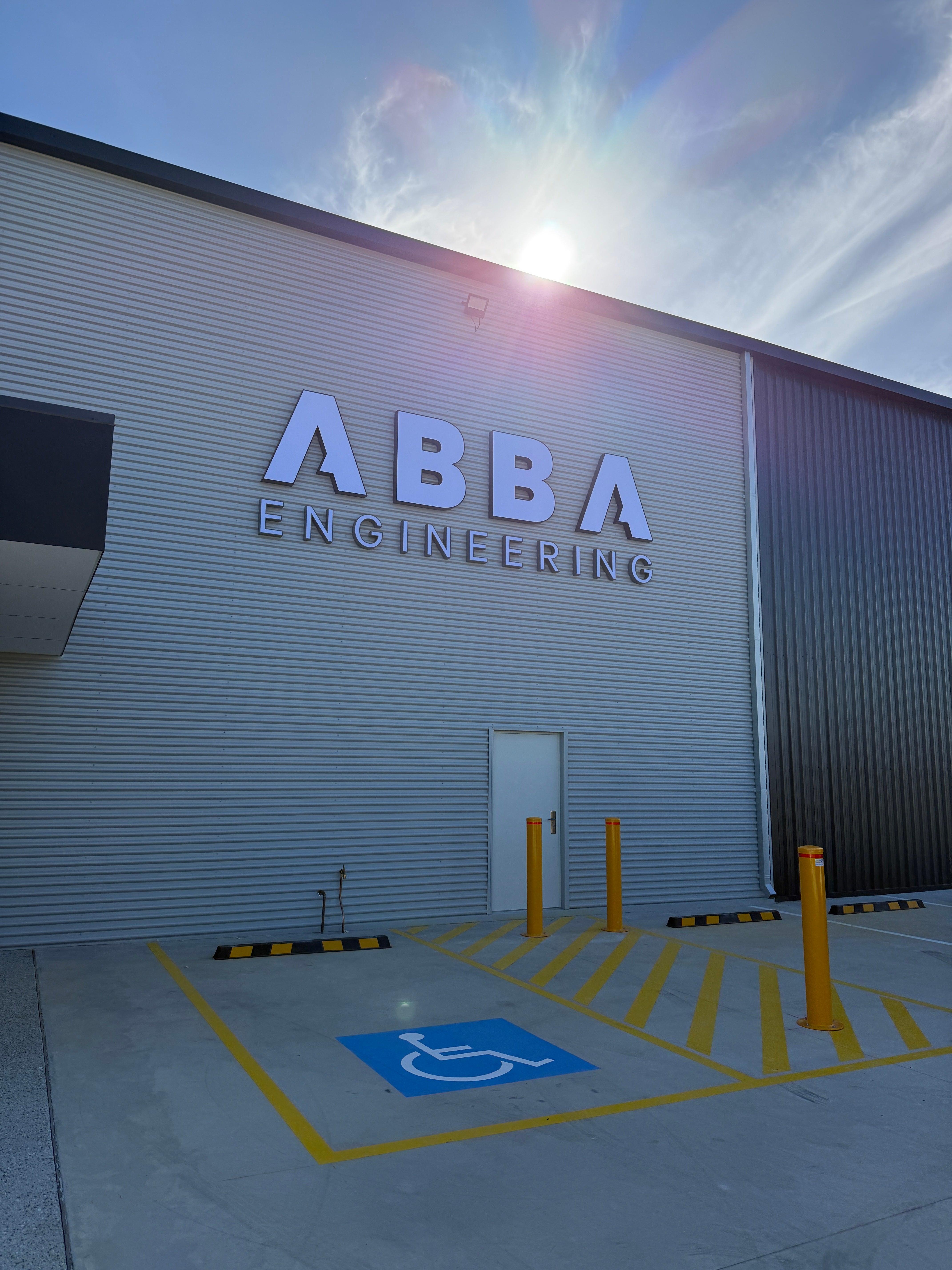 Illuminated Signage for Abba Engineering, Pinjarra