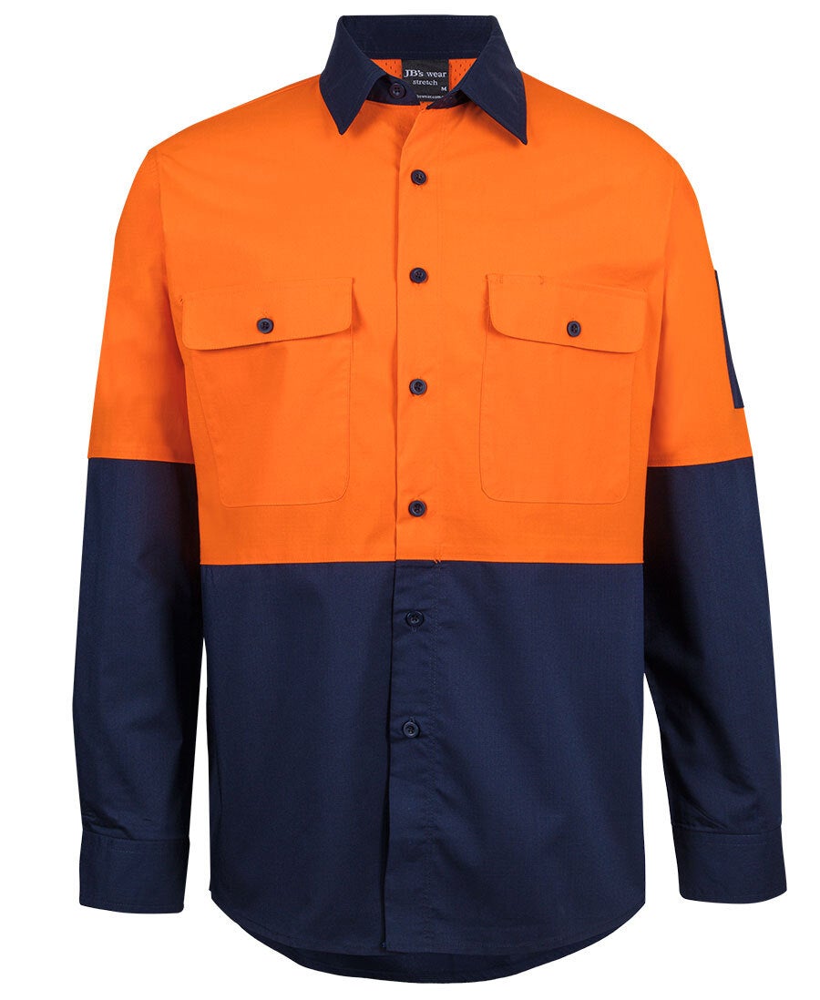 Hi Vis Class F Ripstock LS Work Shirt