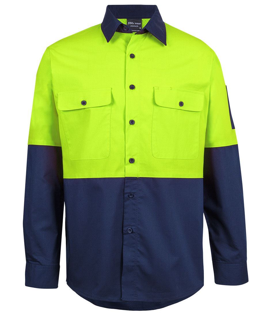 Hi Vis Class F Ripstock LS Work Shirt