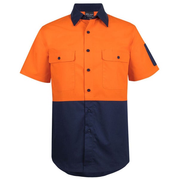 Custom Hi Vis Class Ripstop SS Work Shirt