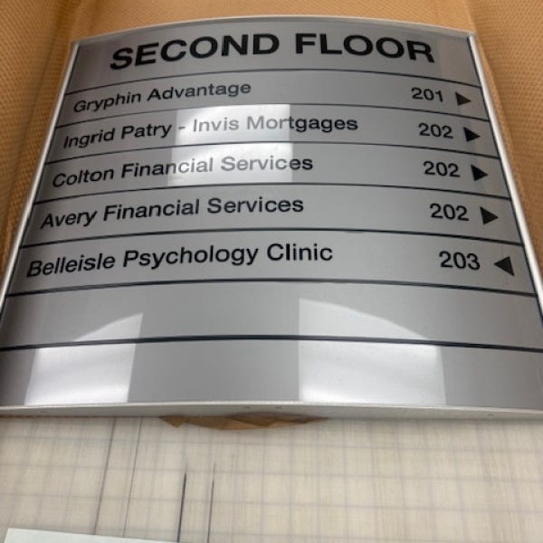 Cut Vinyl_Directory Sign -2-