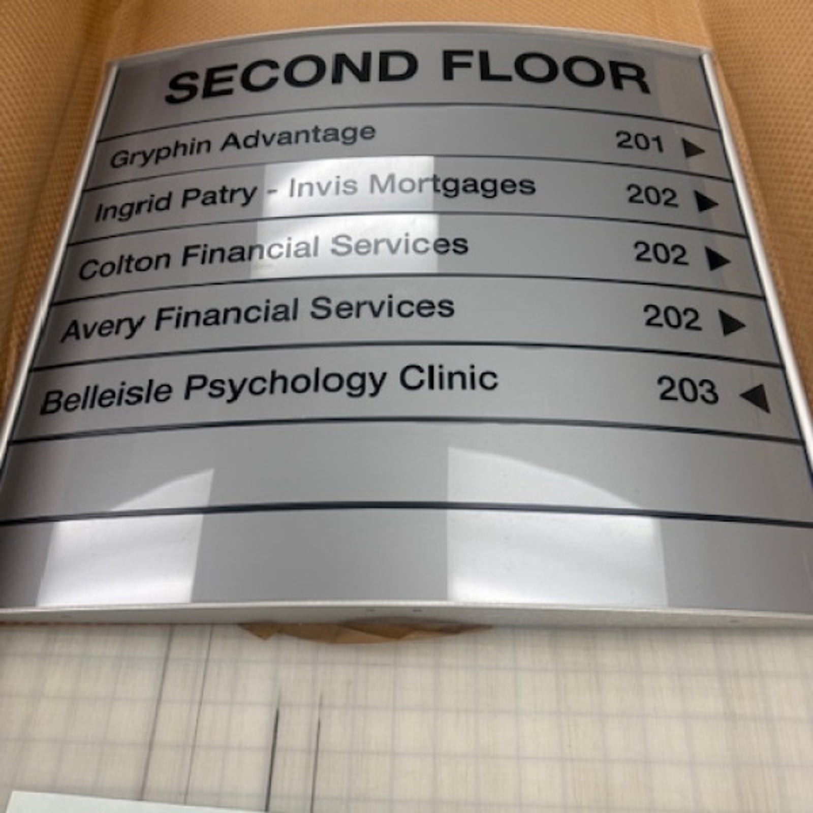 Cut Vinyl_Directory Sign -2-