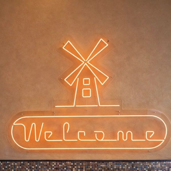 Lobby Sign_LED Sign_Welcome_Breakfast Mill