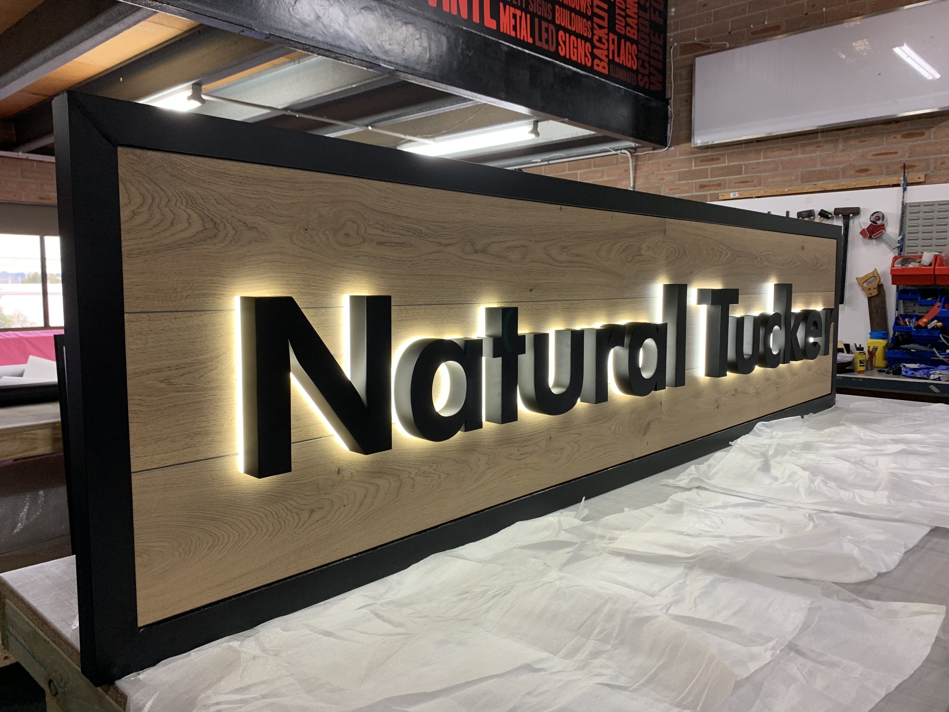 Shopfront Sign with LED Letters