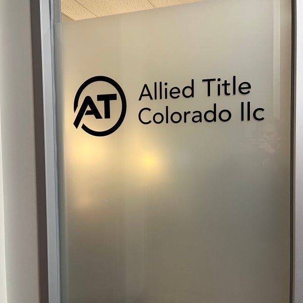 Window Graphics That Mean Business: Our Work with Allied Title Colorado LLC
