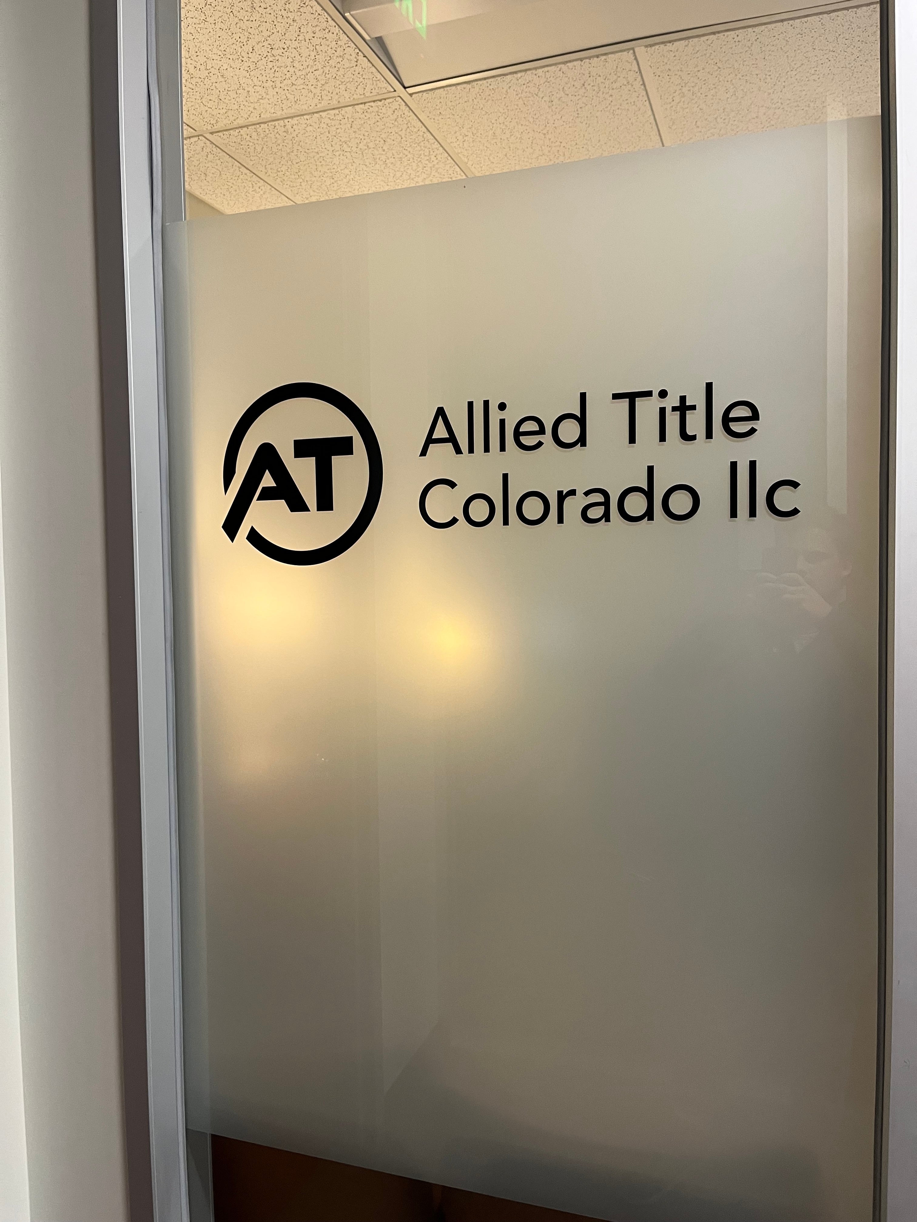Window Graphics That Mean Business: Our Work with Allied Title Colorado LLC
