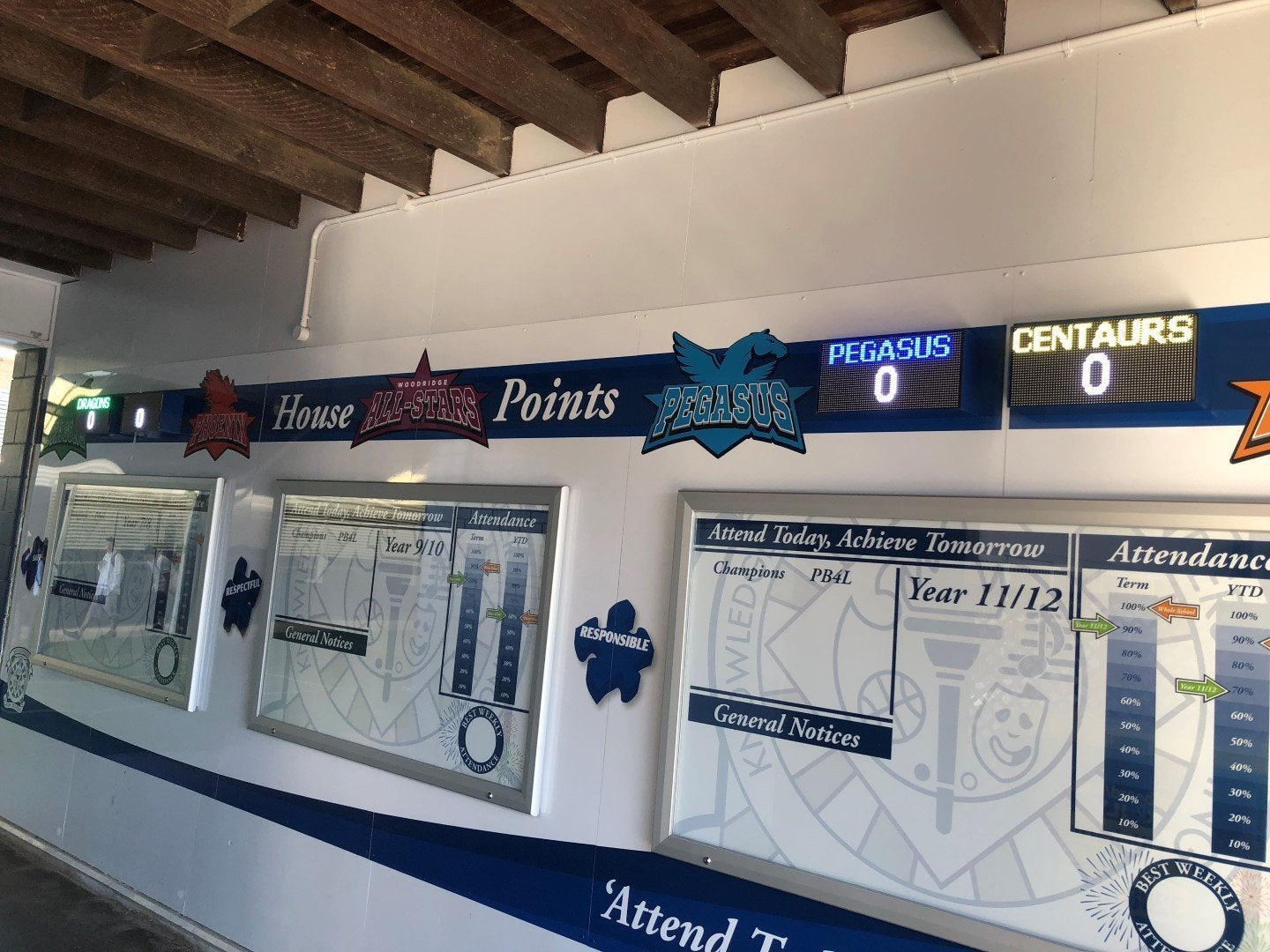 Woodridge State High School - New Lockable Noticeboards with LED screens