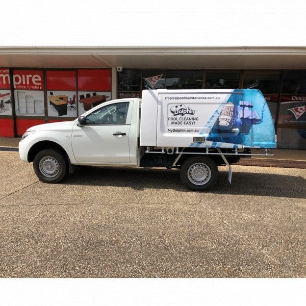 Tropical Pool Maintenance - Ute Canopy Graphics