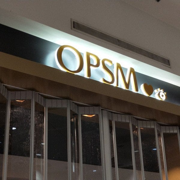 OPSM Illiminated Logo