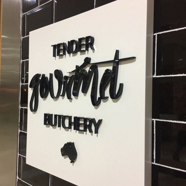 MDF & Acrylic Shop Sign