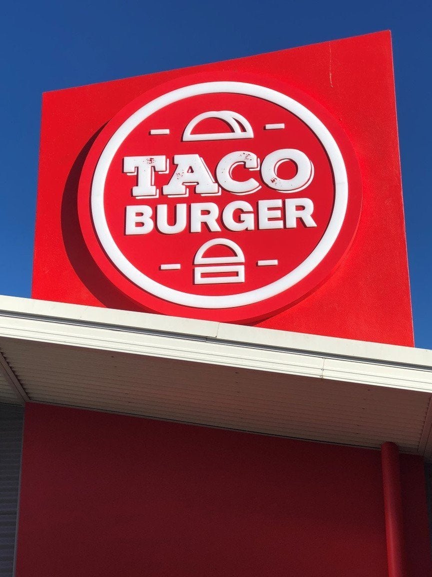 Taco Burger - 3D Light boxes